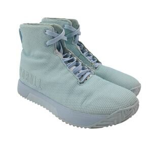 NOBULL SF Trainer Plus High Top Shoe Sneaker Light Blue Womens 8.5 Fitness